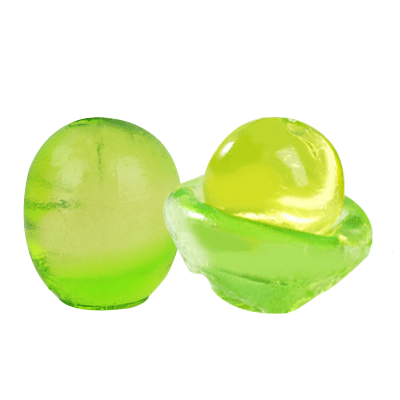 Ball-shaped peeled gummies