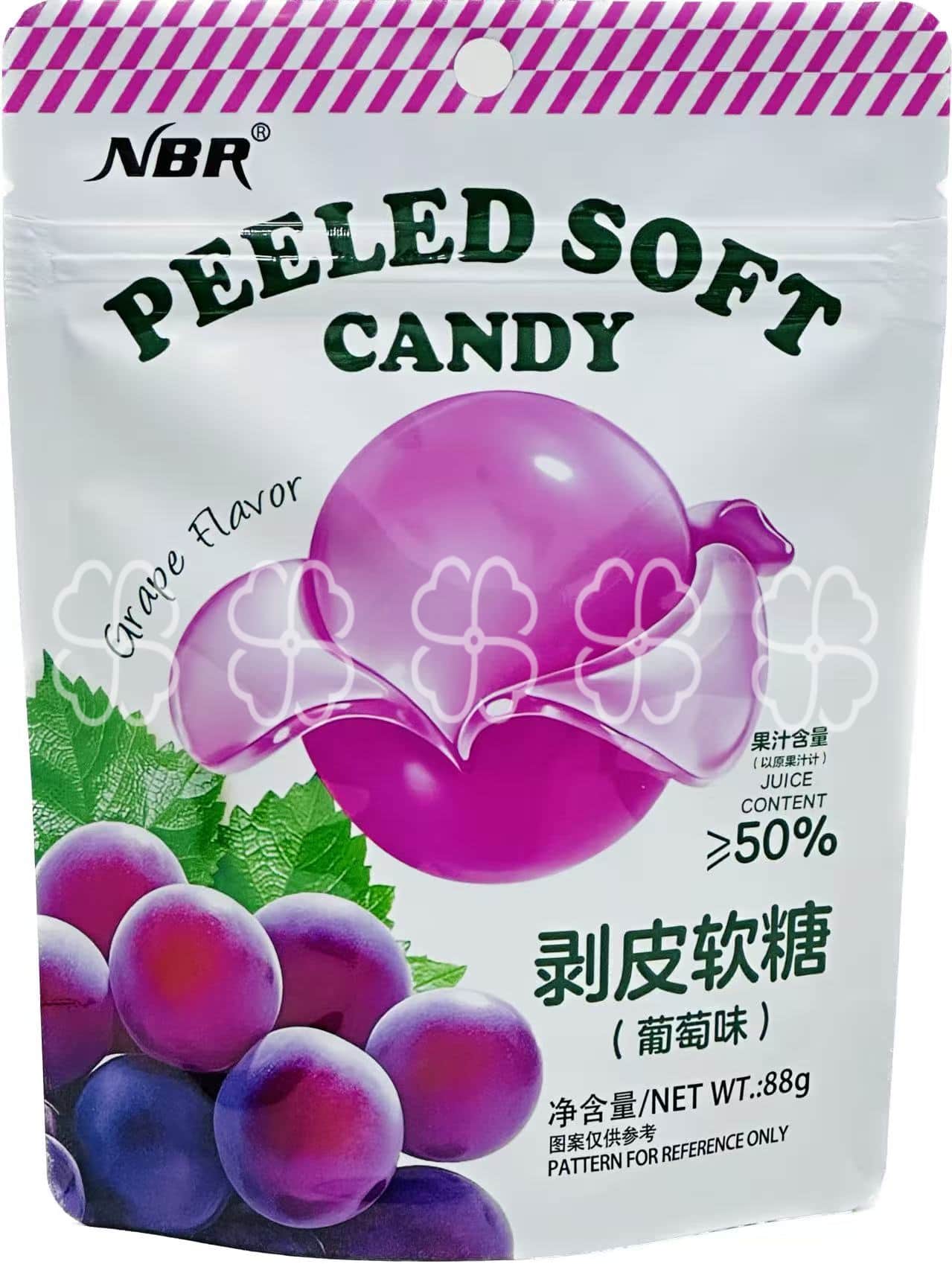88g Peeled Soft Candy Grape Flavor