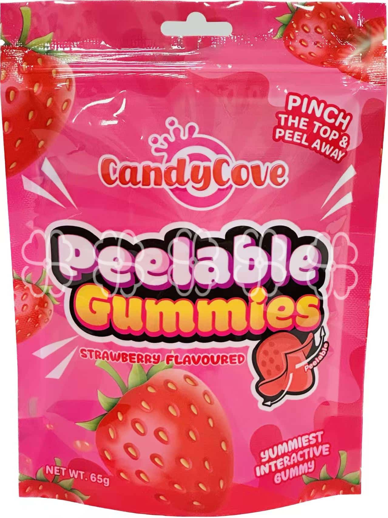 65g Peelable Gummies Strawberry Flavor