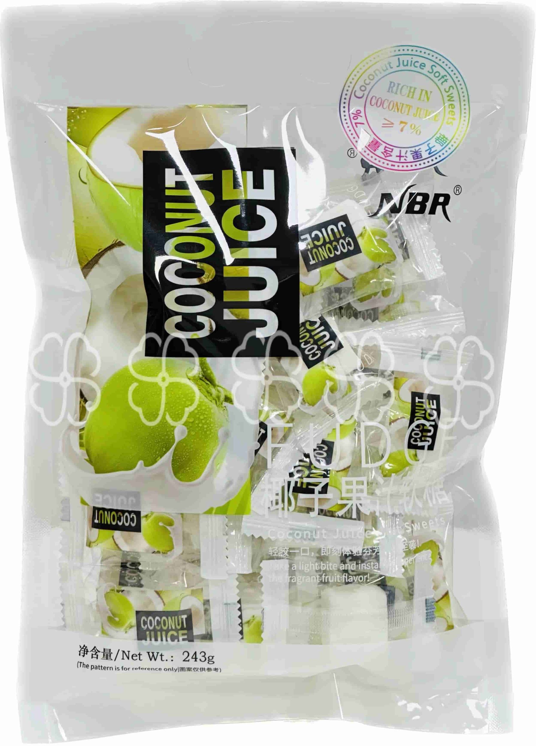 243g Juice Fudge Coconut Flavor