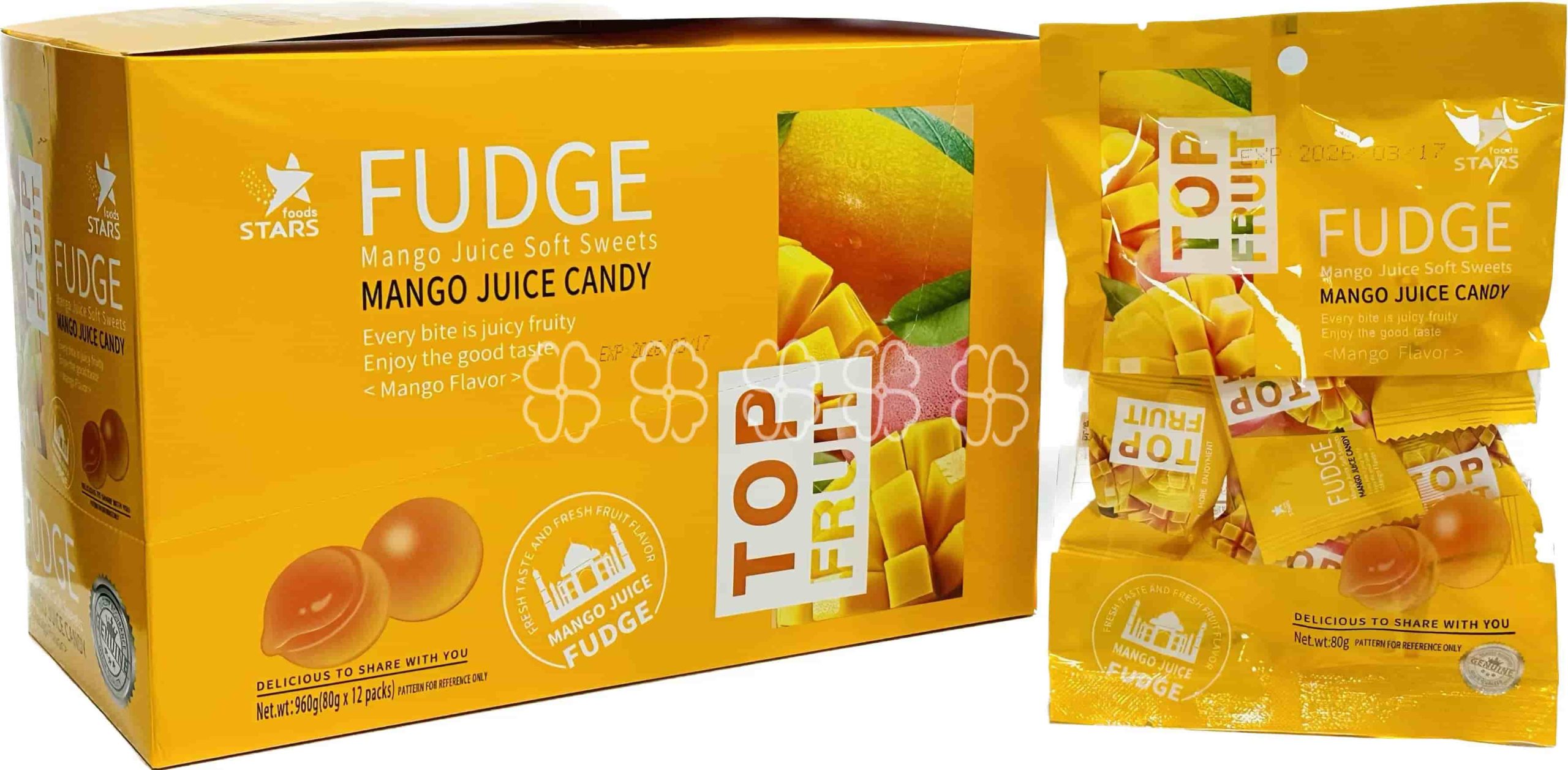 960g Juice Fudge(Mango Flavor / 80g*12packs)