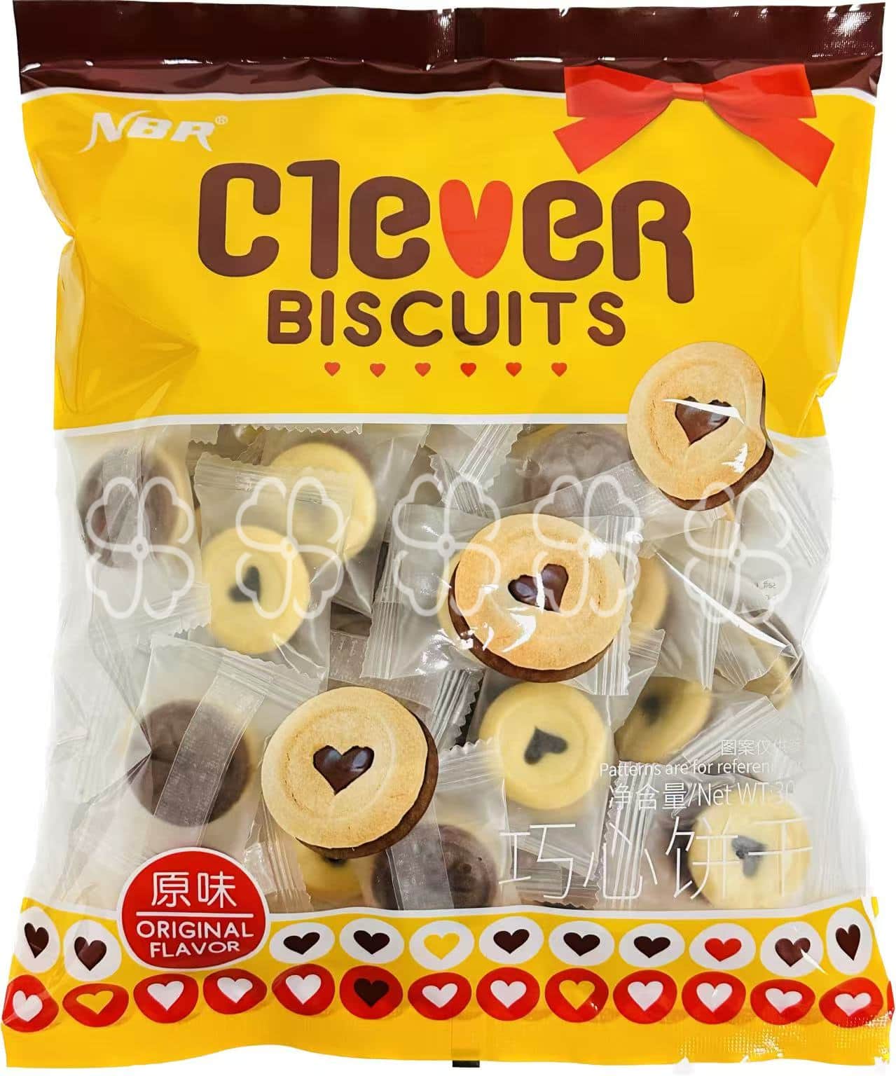 Heart-shaped Filled Cookies 308g Original Flavor