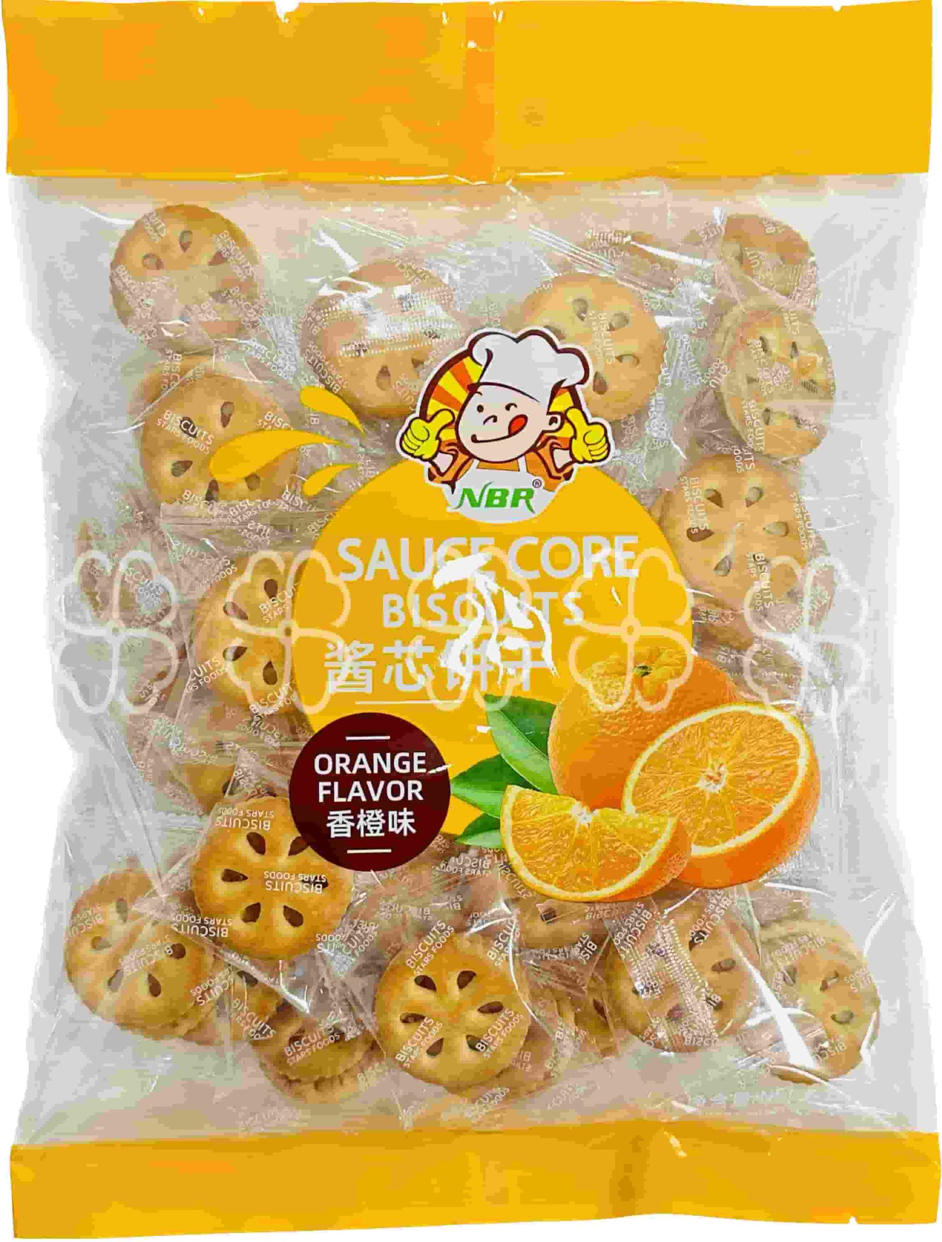Jam-Filled Cookies 300g Orange Flavor
