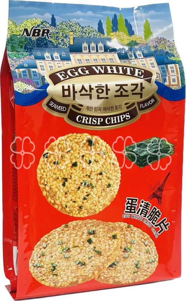 Egg White Crisp Chips 318g Seaweed Flavor