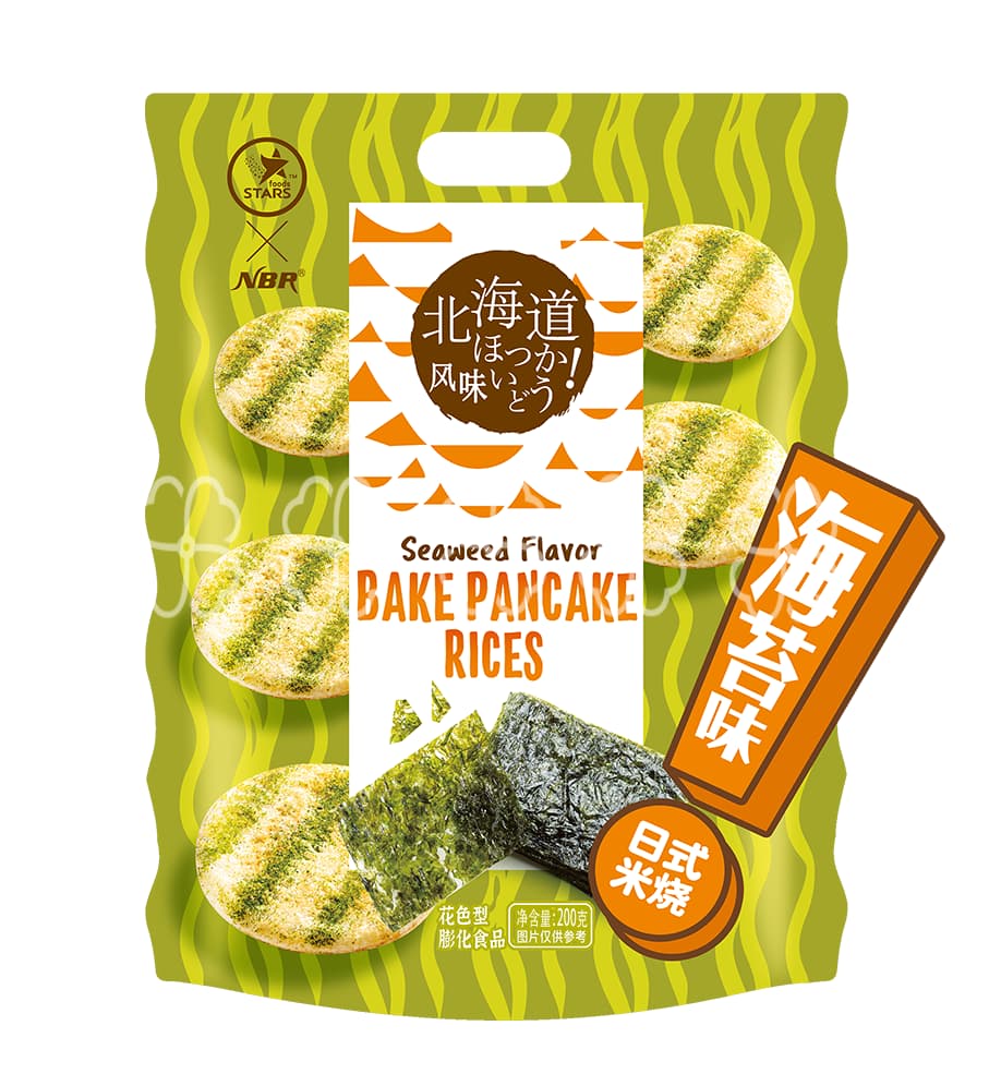 Japanese-style Rice Cookies 200g Seaweed Flavor