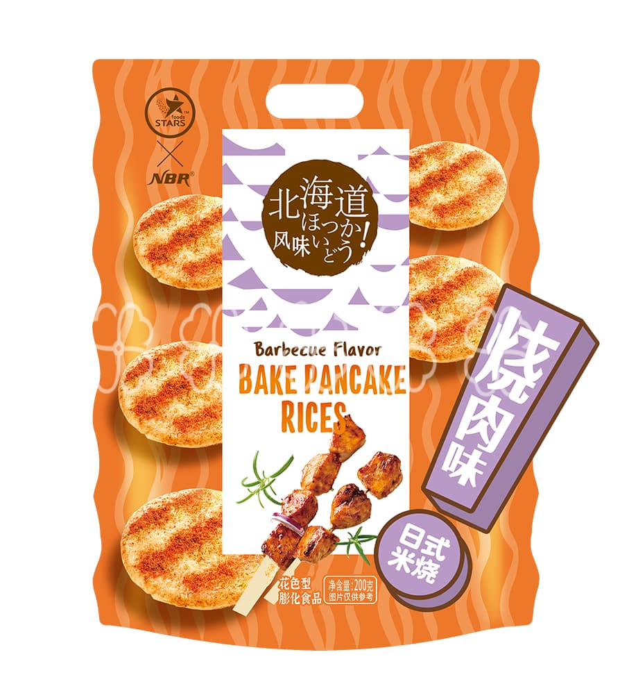 Japanese-style Rice Bake Pancake 200g Barbecue Flavor