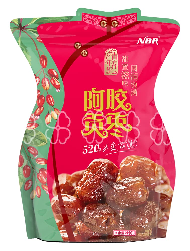 520g Donkey Hide Gelatin Jade Jujube — Traditional Wellness in Every Bite