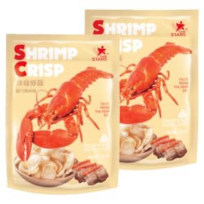 80g Feng Style Shrimp Crisp – Marco Roast Pork Flavor, a Savory Seafood Snack