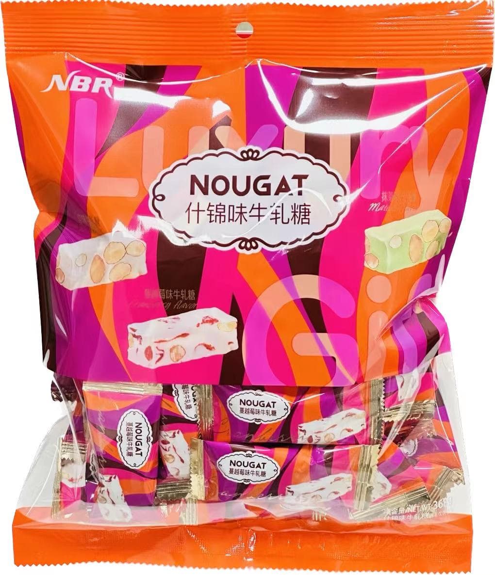 368g Nougat (Original + Matcha + Cranberry Flavor) (Bag packing)