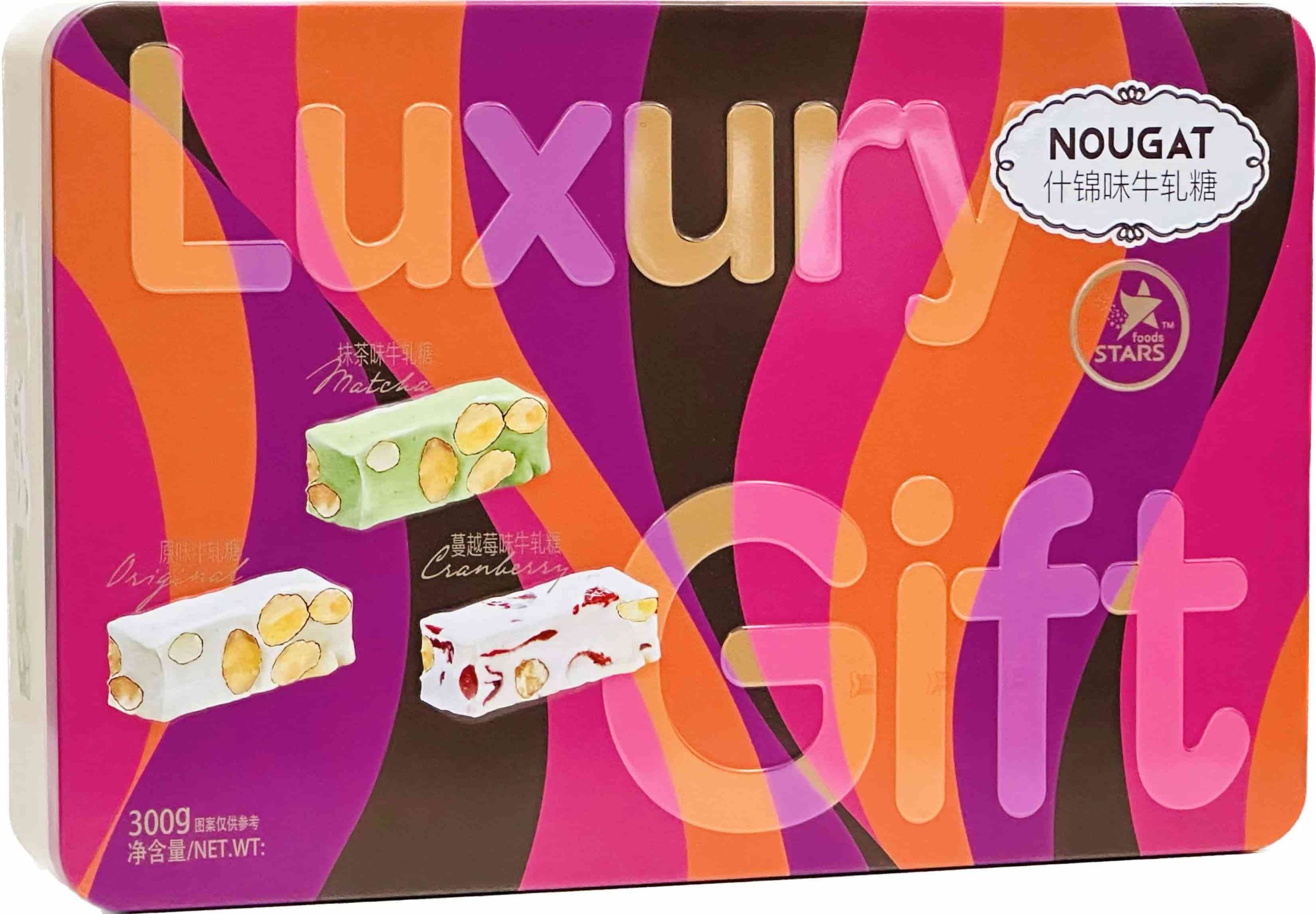 300g Nougat (Original + Matcha + Cranberry Flavor) (Can packing)