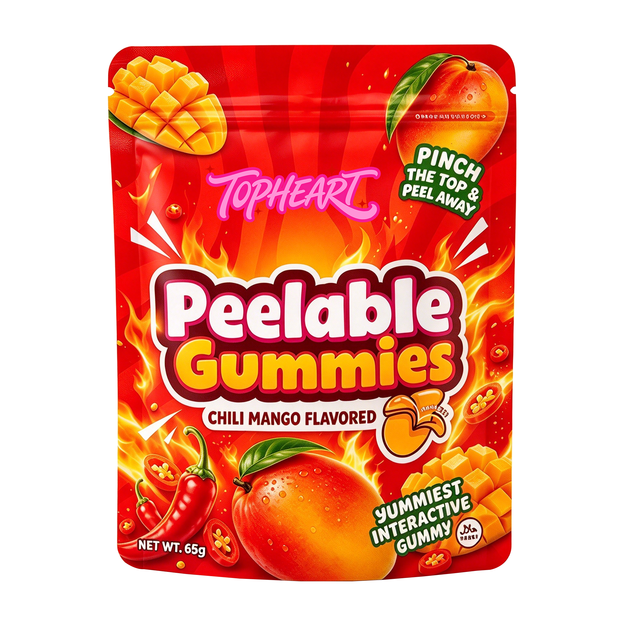 Kryddig Mango Peeling Gummy